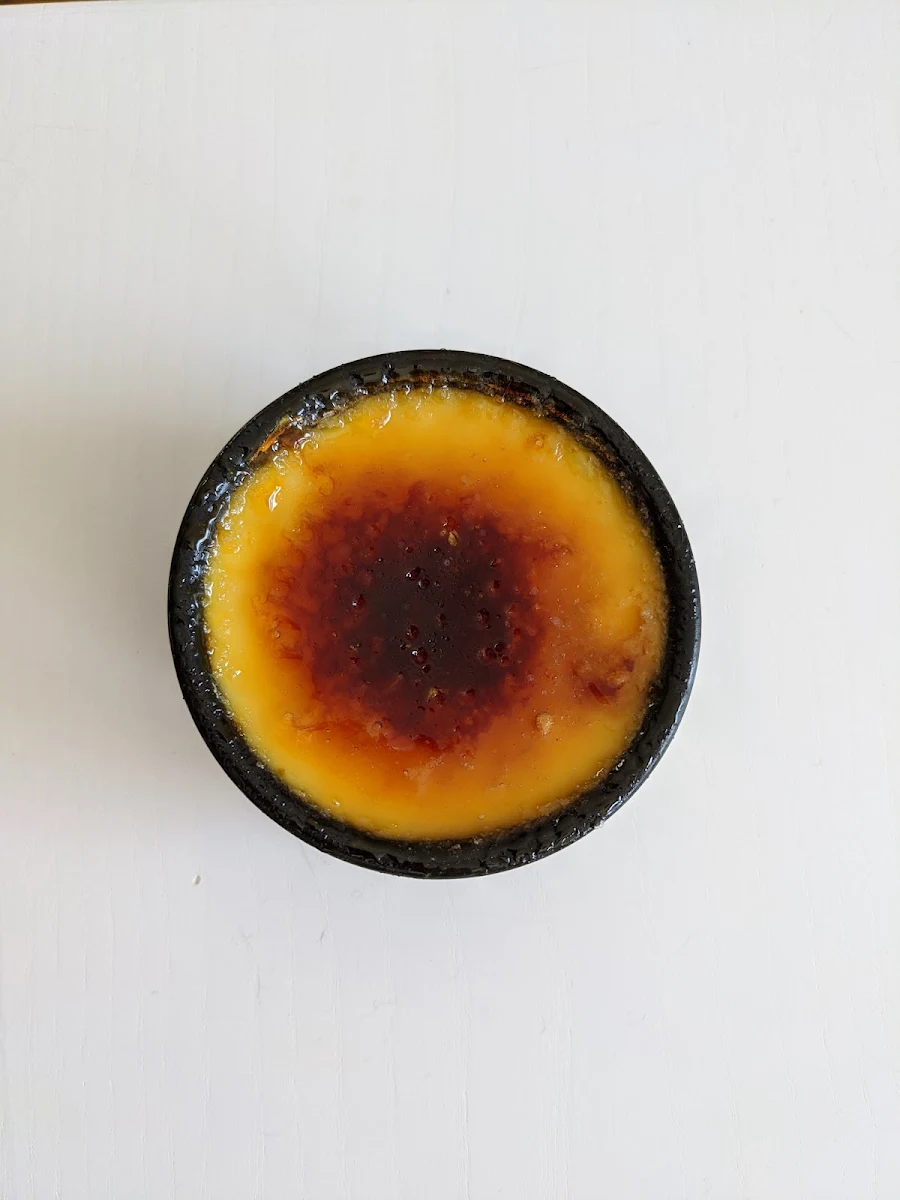 Ginger Peach Creme Brulee