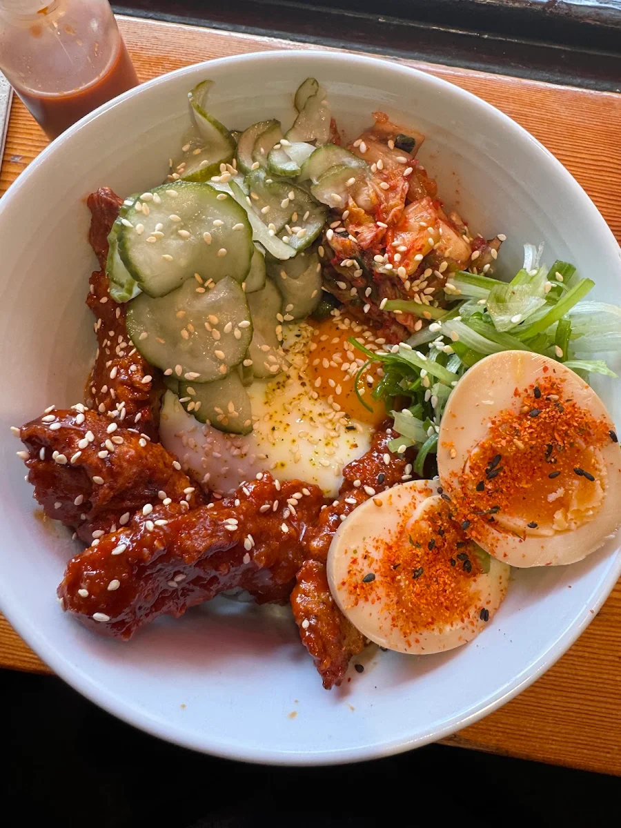Korean Fried Chicken Bibimbap