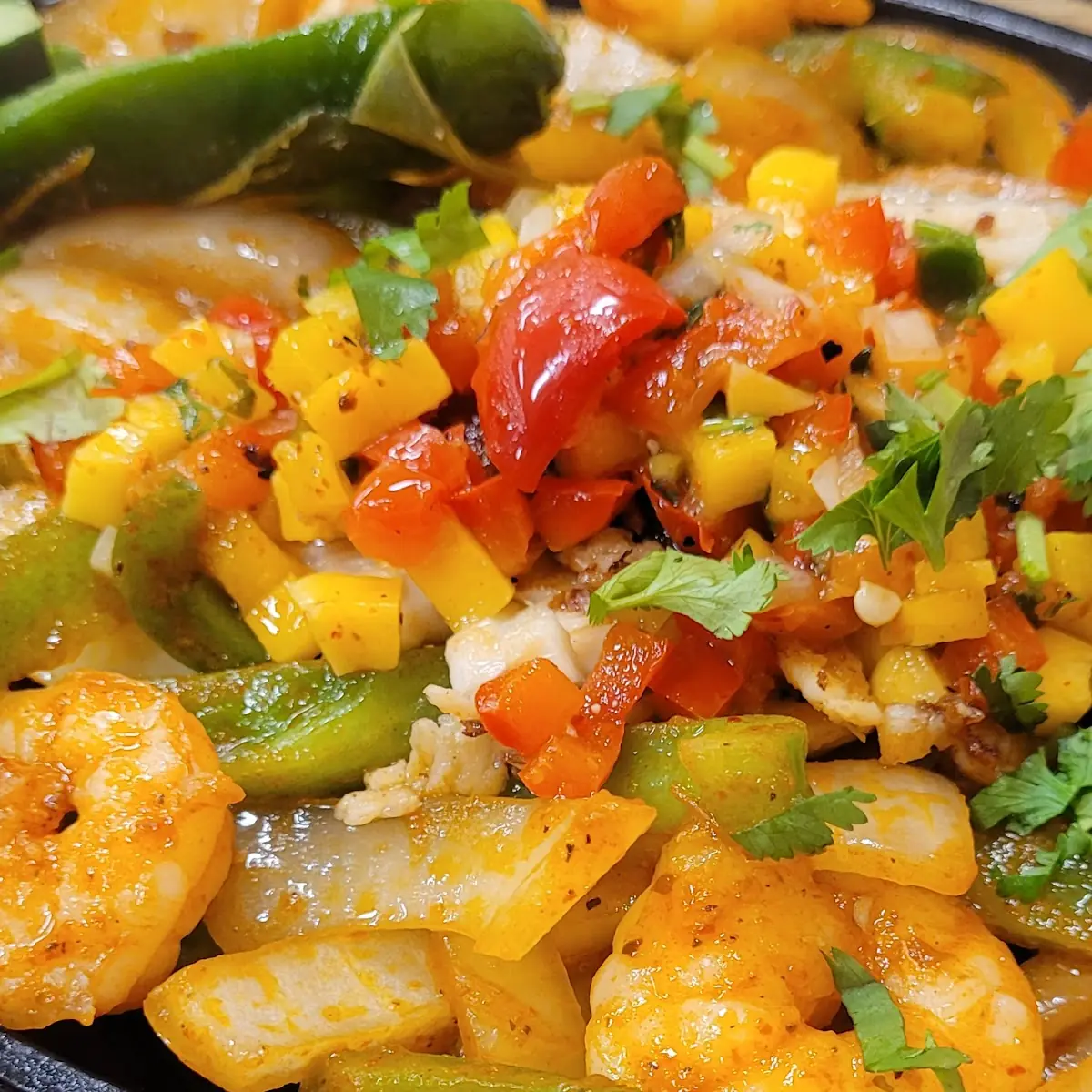 Fajitas de Camarones Shrimp Fajitas