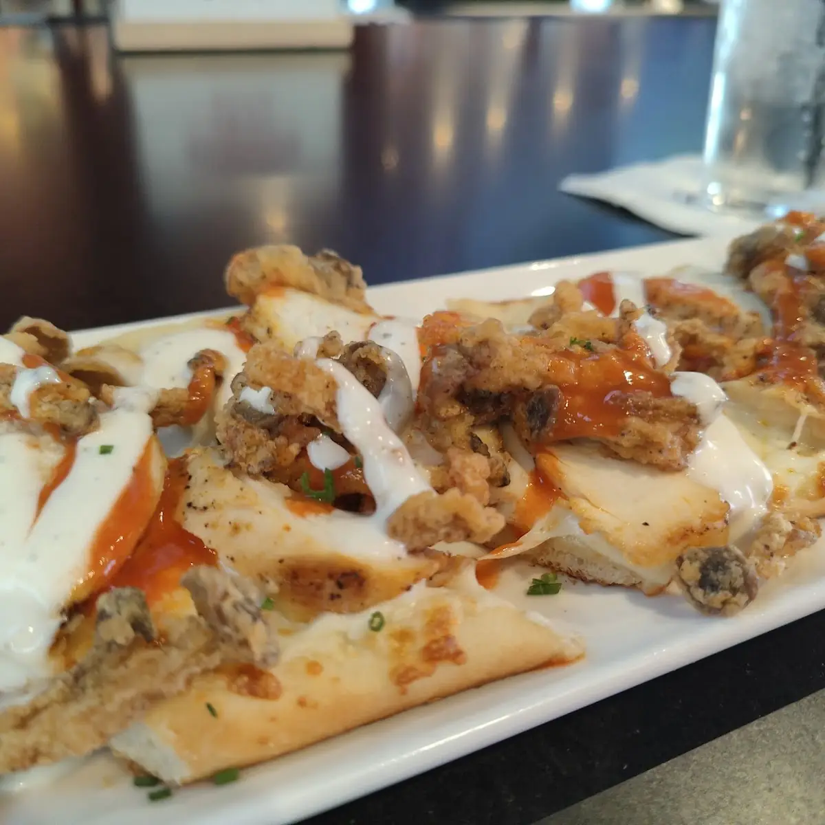 Buffalo Chicken Flatbread Pizza