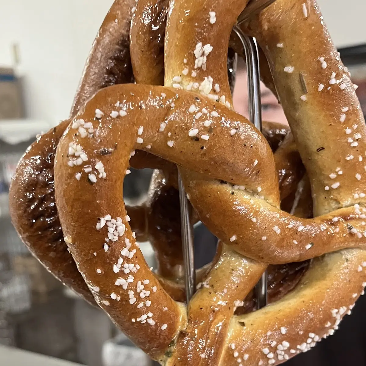 Hot Honey-Glazed Pretzels