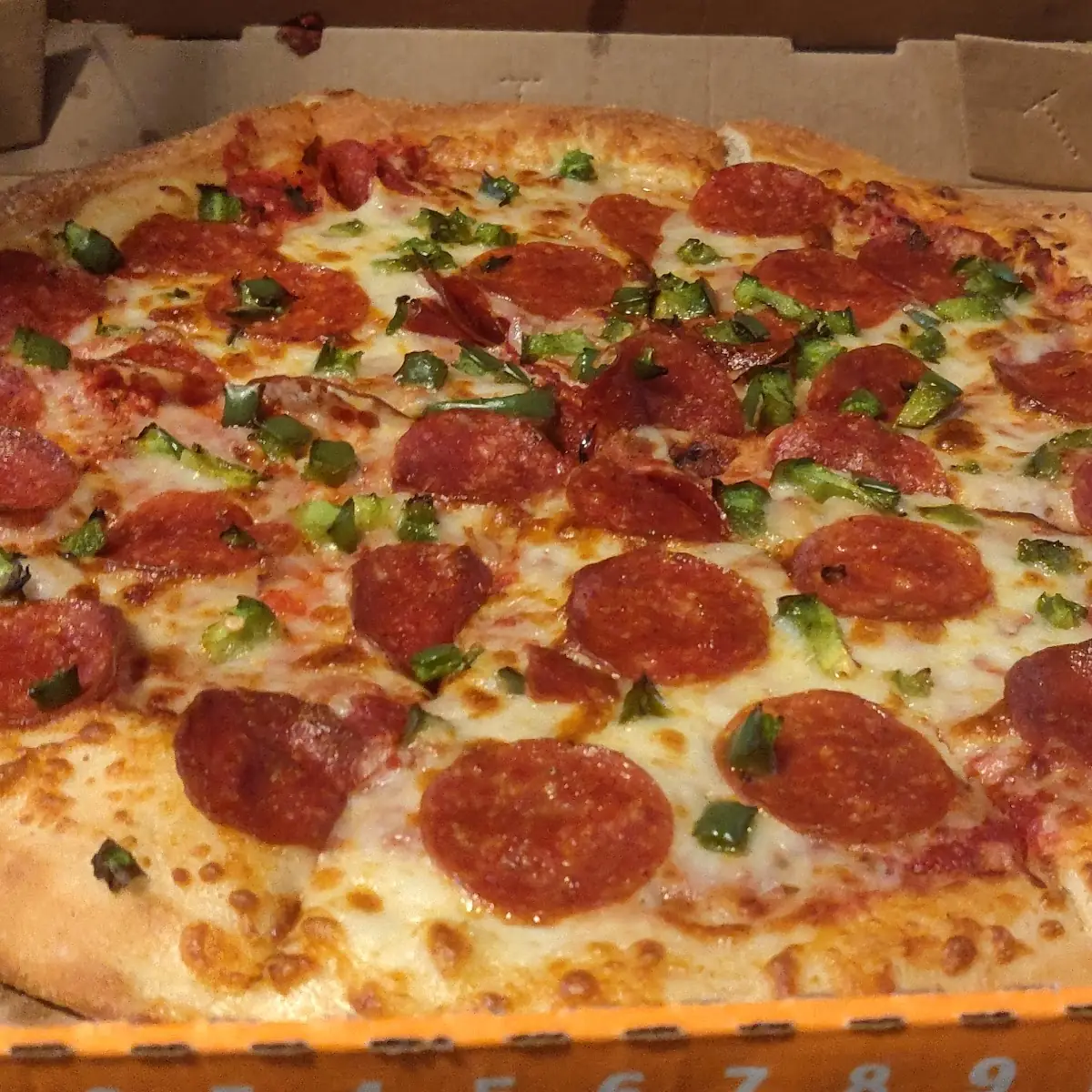 Pepperoni and Green Peppers