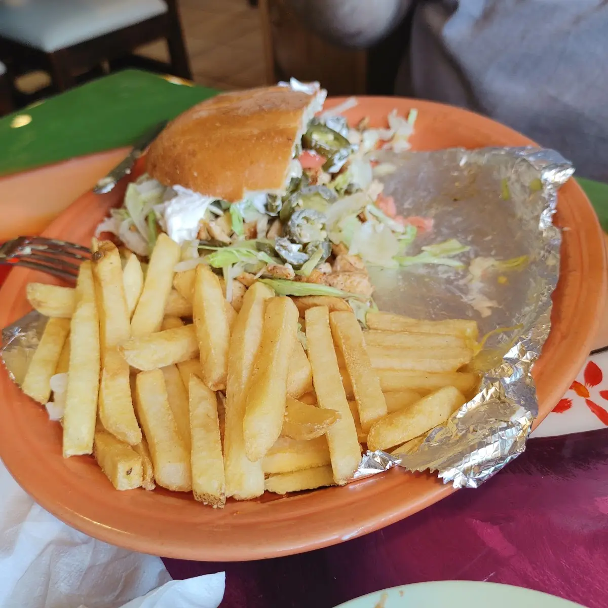 Chicken Torta & Fries