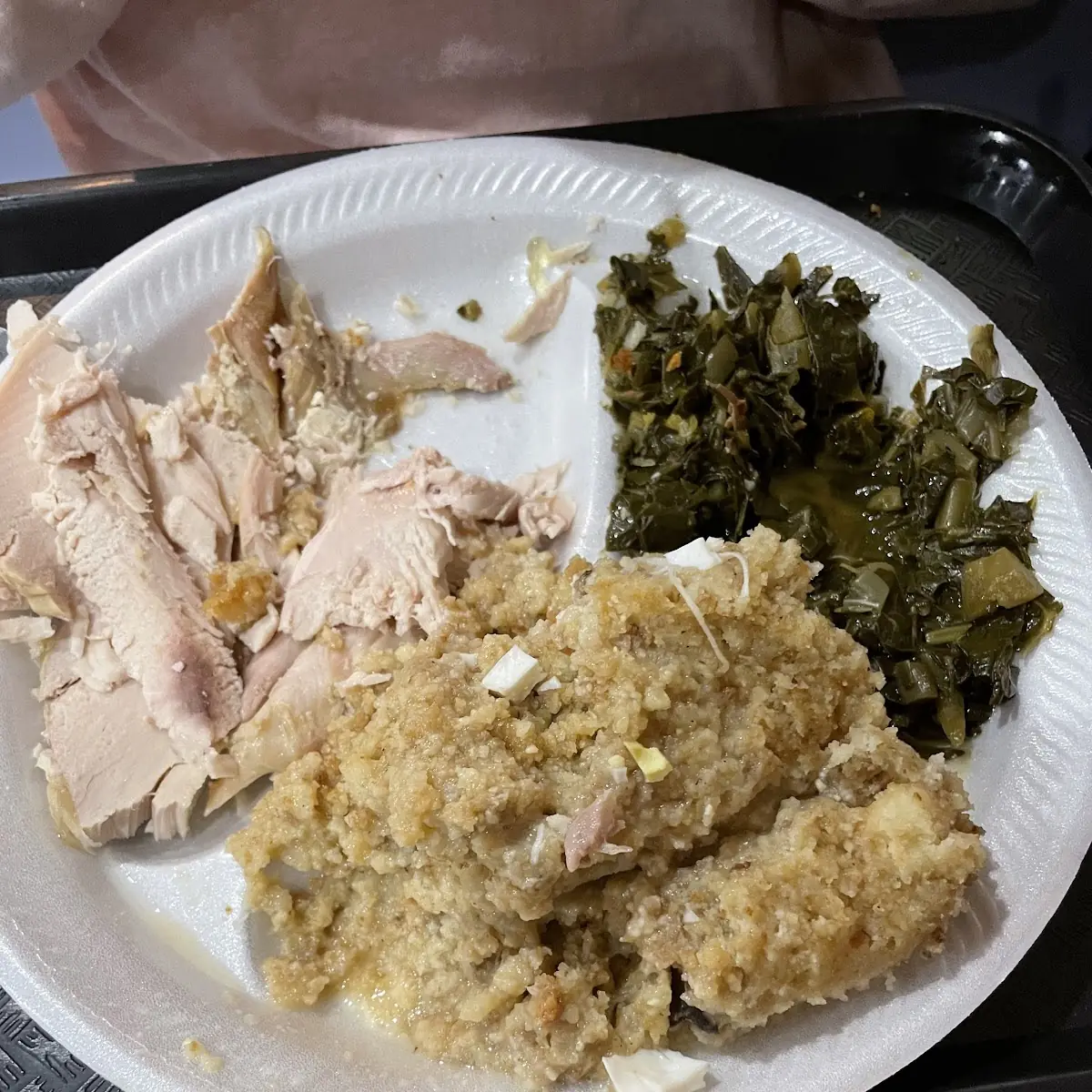 Turkey Stuffing Collards Cornbread