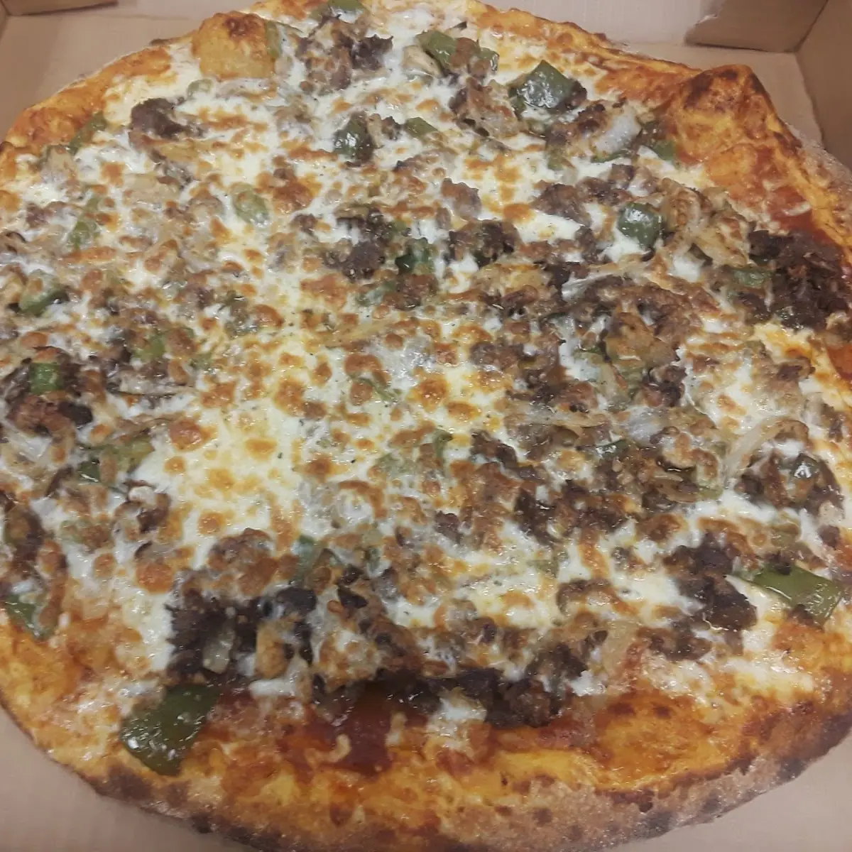 Philly Cheesesteak Pizza