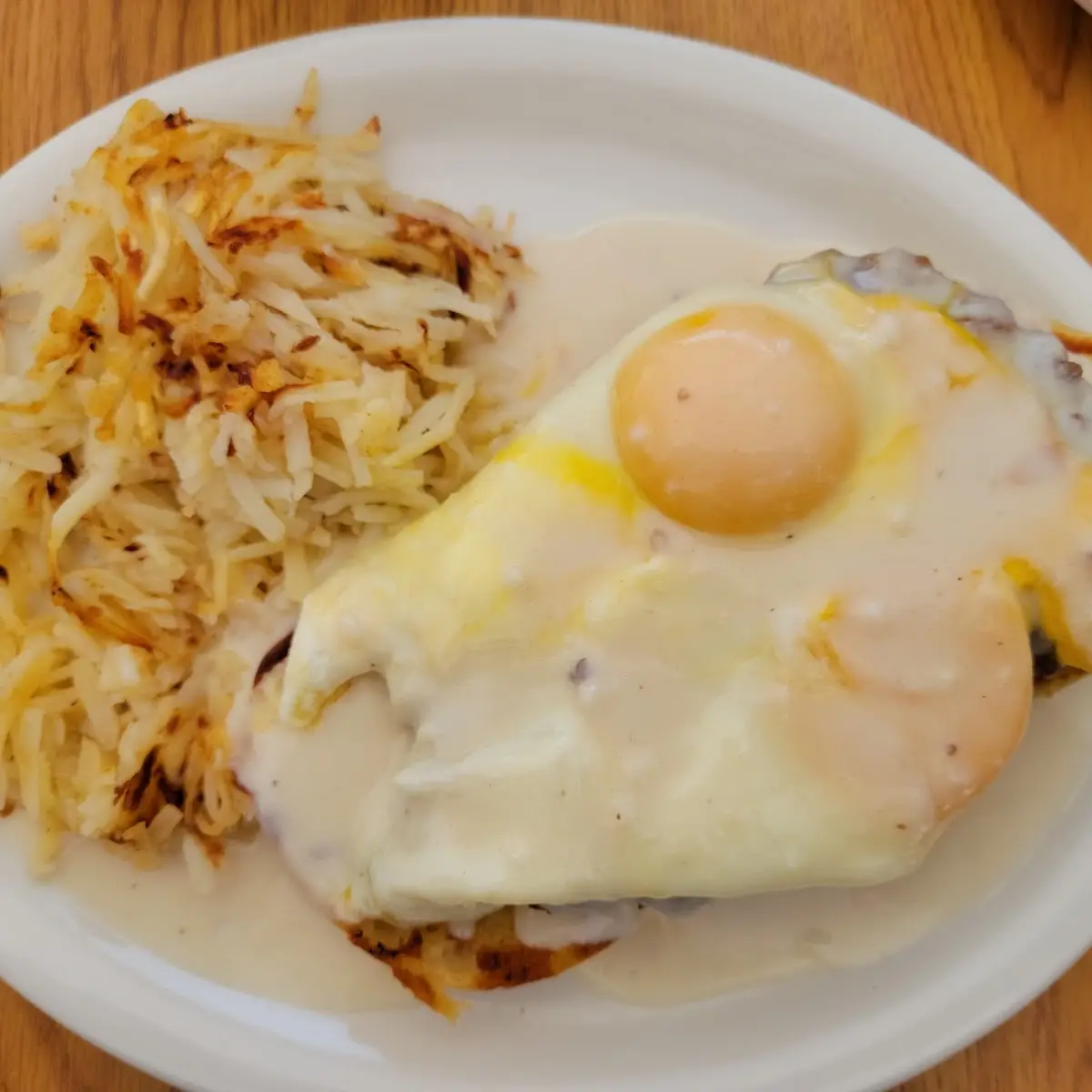 Eggs Benedict with Chicken Fried Steak