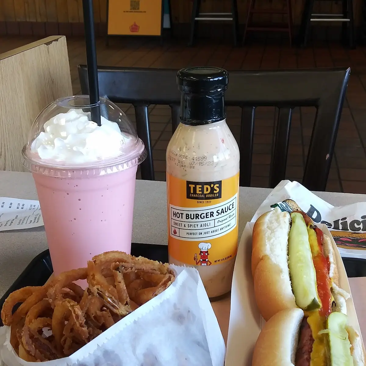 Foot Long Hot Dog Combo