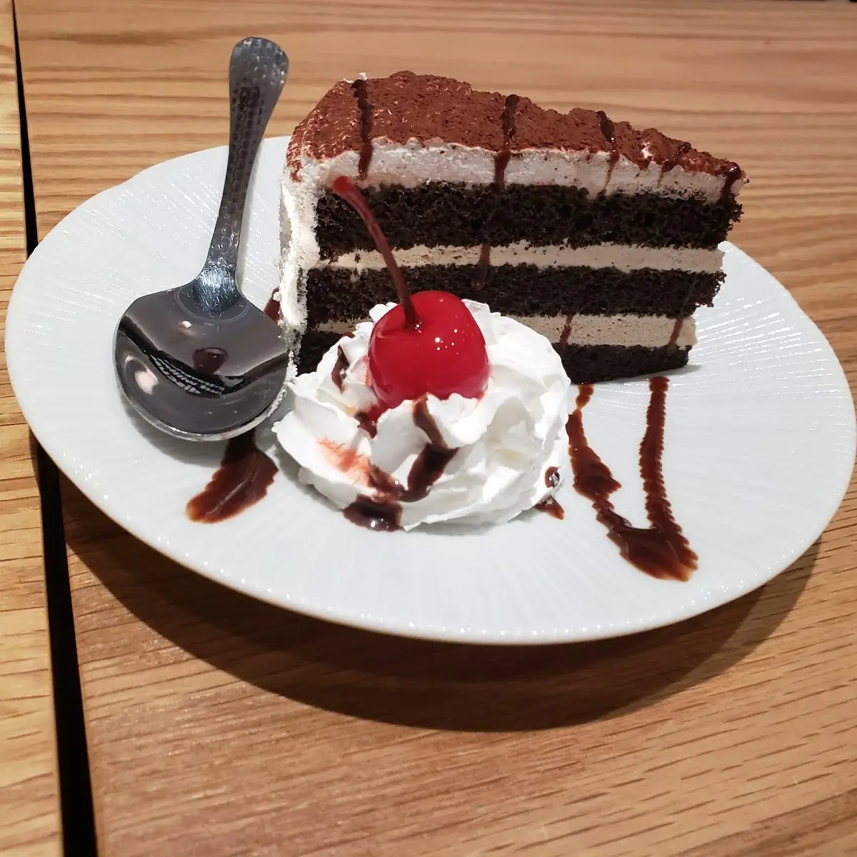 Hazelnut Mocha Cheesecake Slice