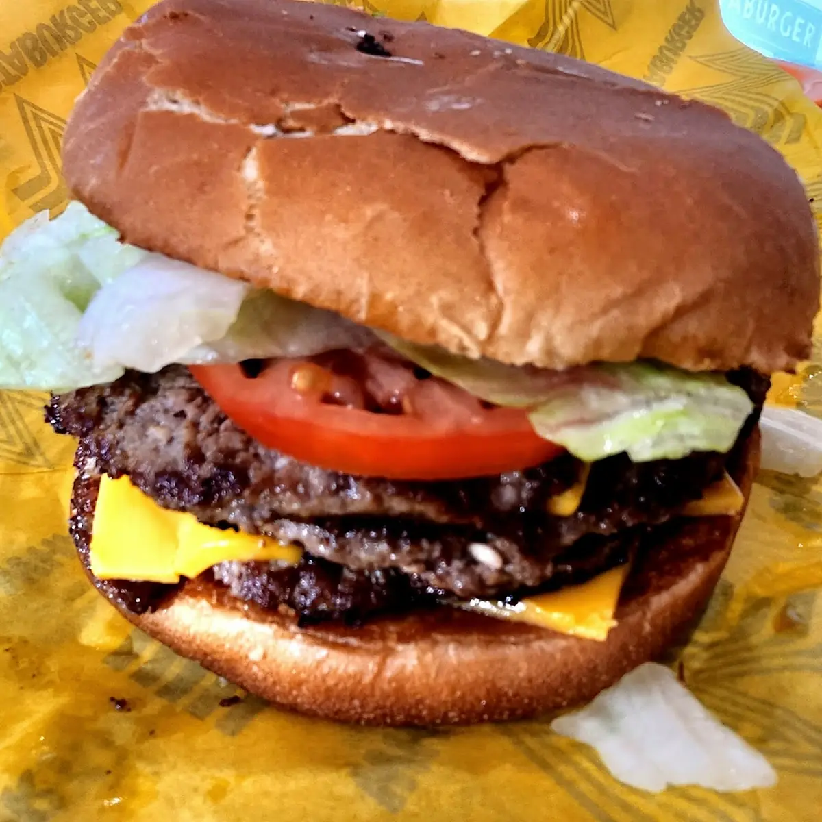 Triple Cheeseburger and Fries
