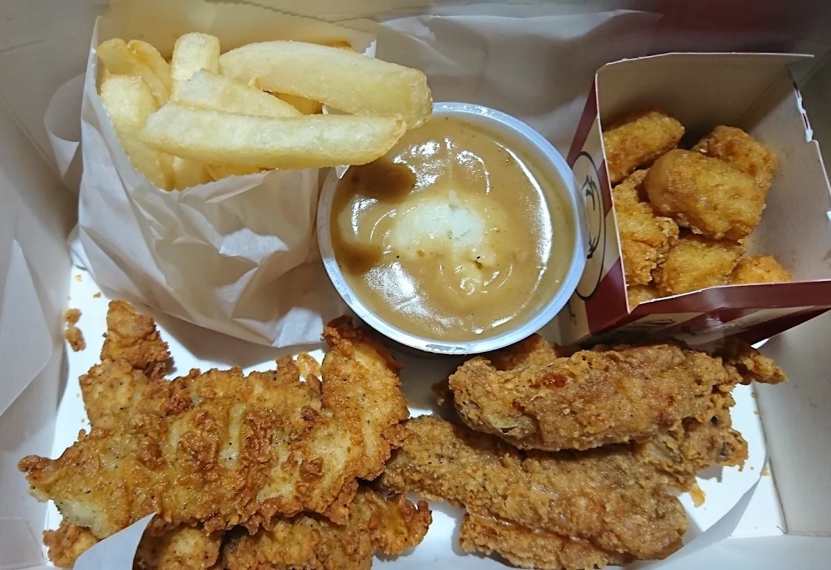 Tenders Meal Box with 3 Wicked Wings as Extra, KFC Mt Barker