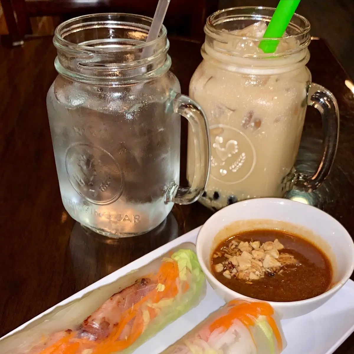 Grilled Chicken Spring Rolls