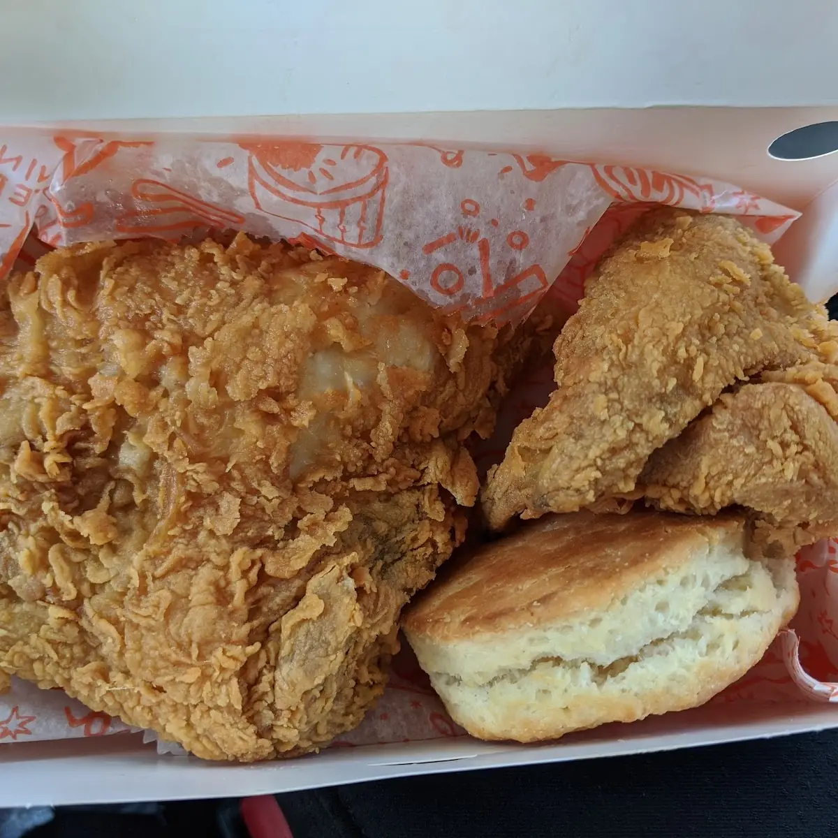Crispy Fried Chicken in Paper Box