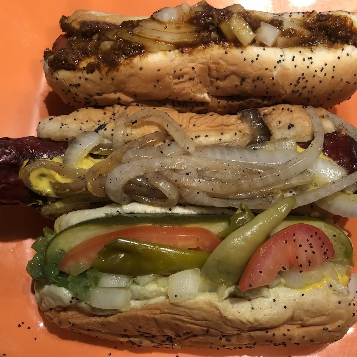 Chili Dog w Onions