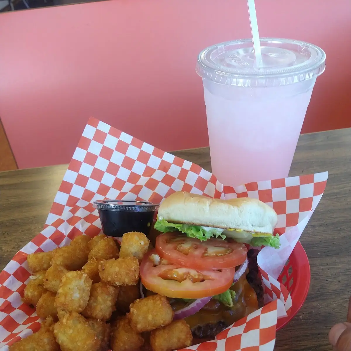 Burger and Tater Tots
