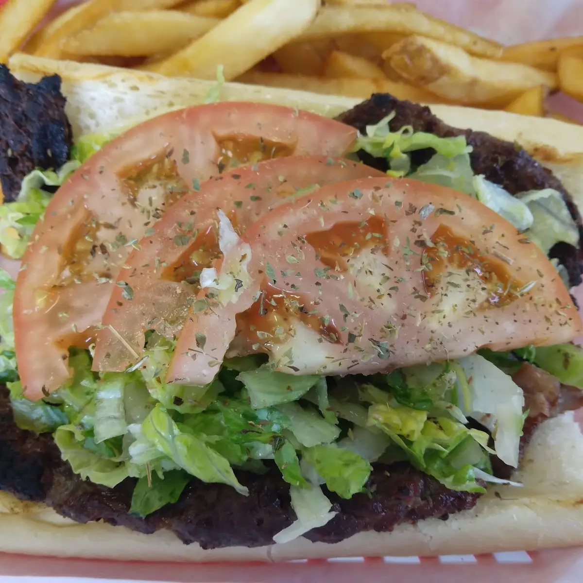 Rib-Eye Steak Sandwich with Fries