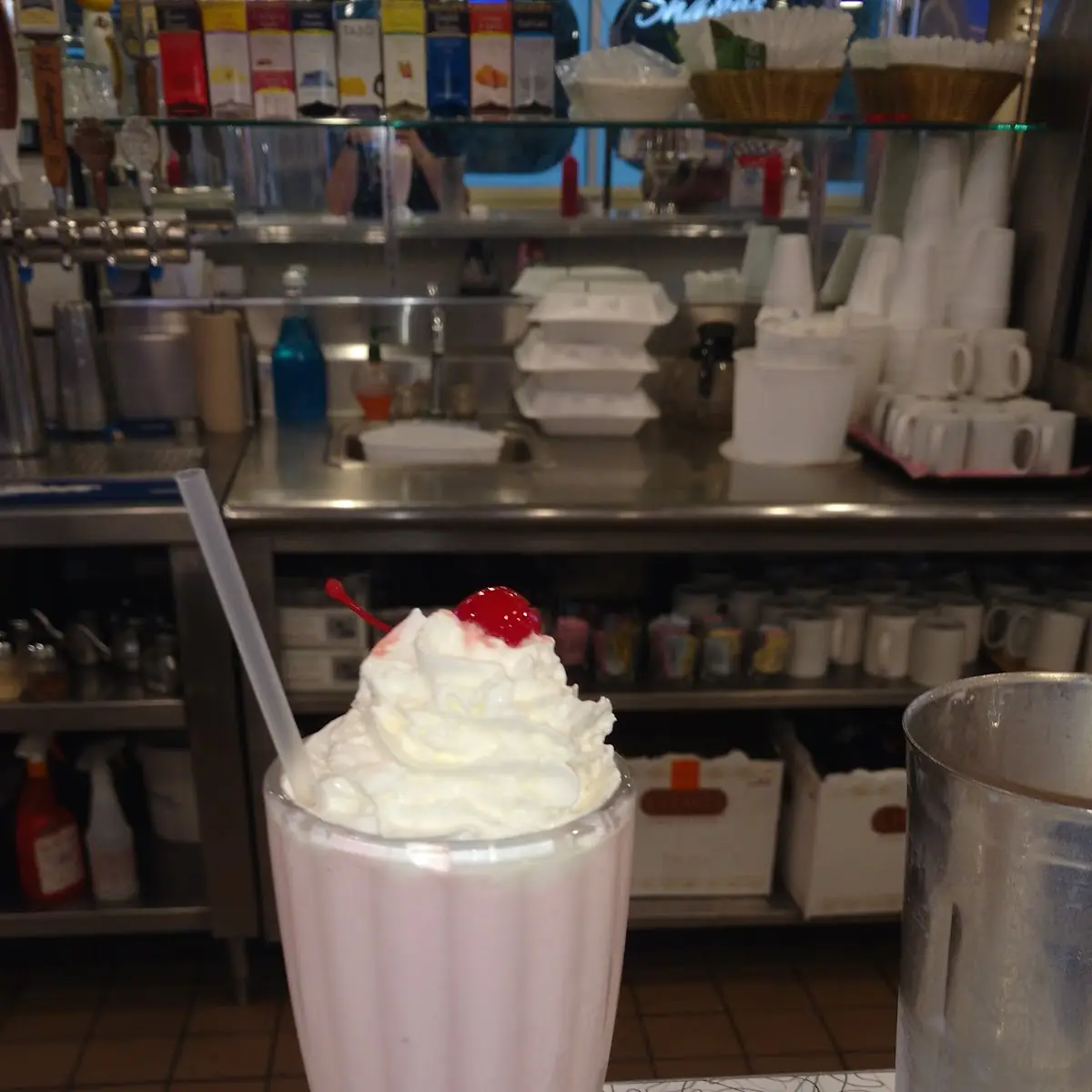 Vanilla Milkshake Missing the Cherry I Was Too Eager to Eat