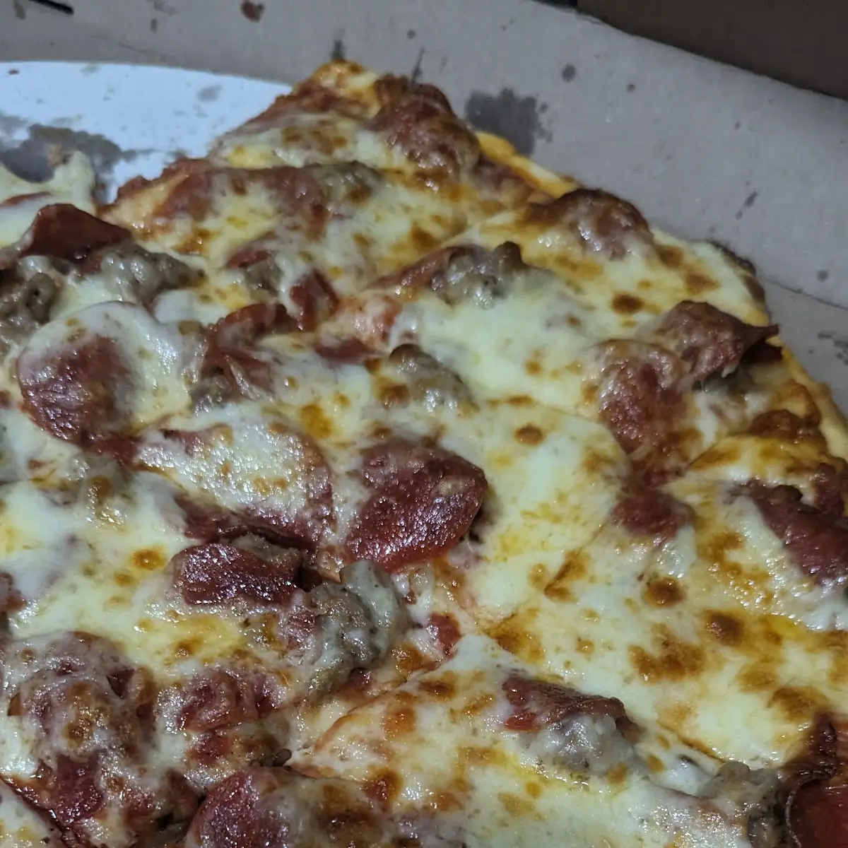 Pepperoni and Sausage Pizza