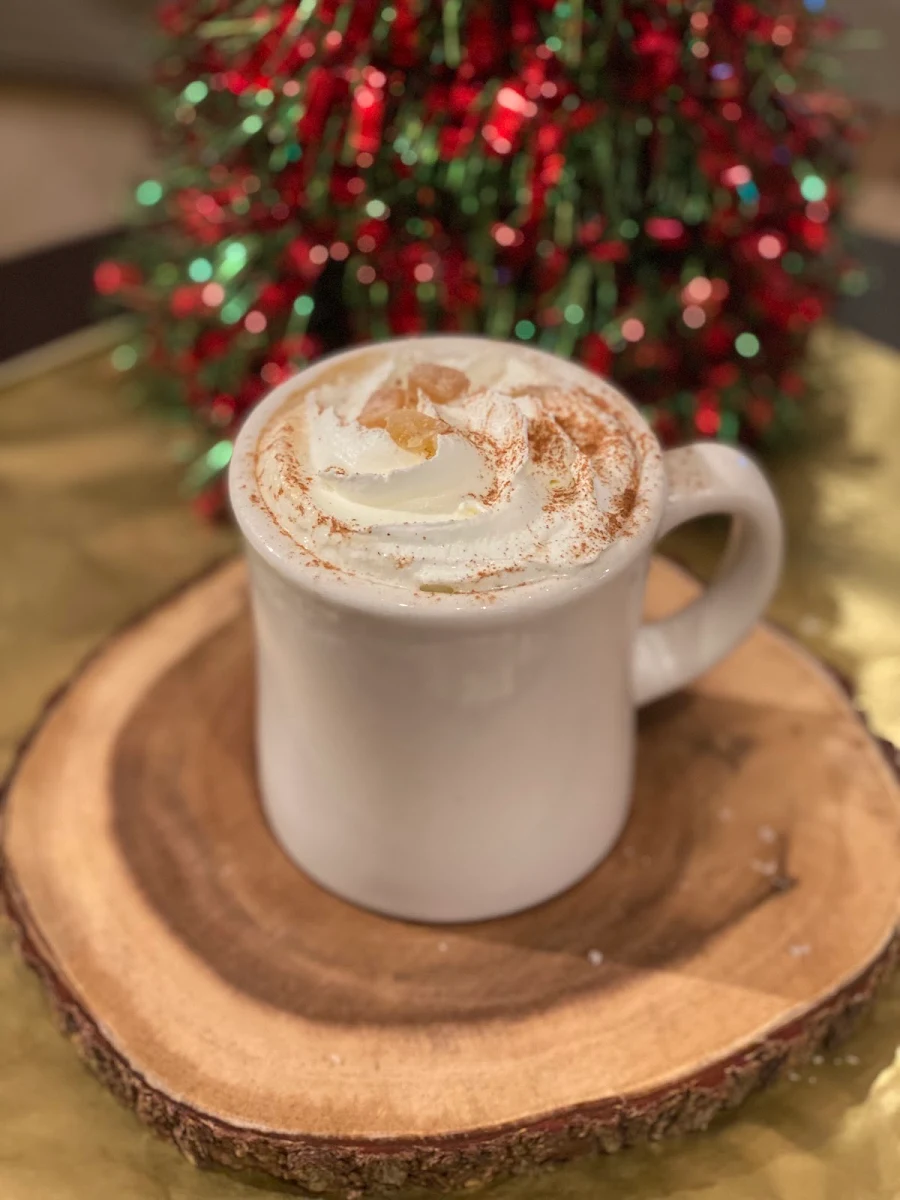 Frozen Egg Nog White Hot Chocolate Egg Nog Latte, Mochaberry Coffee & Co Ltd. Cafe & Roastery