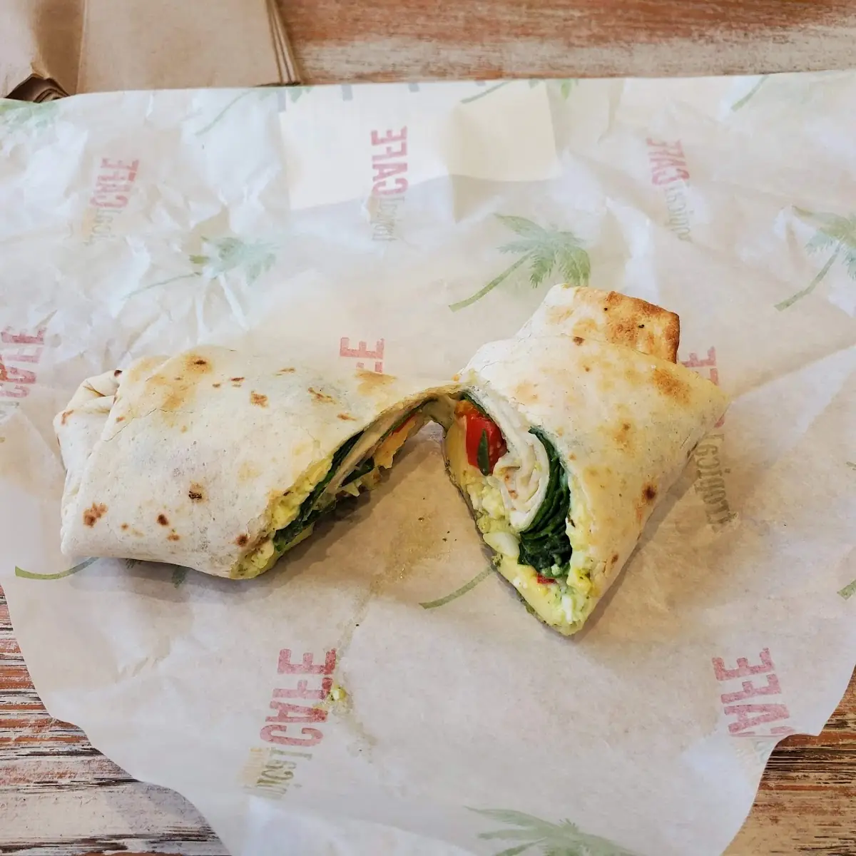 Spinach Feta & Pesto Wrap