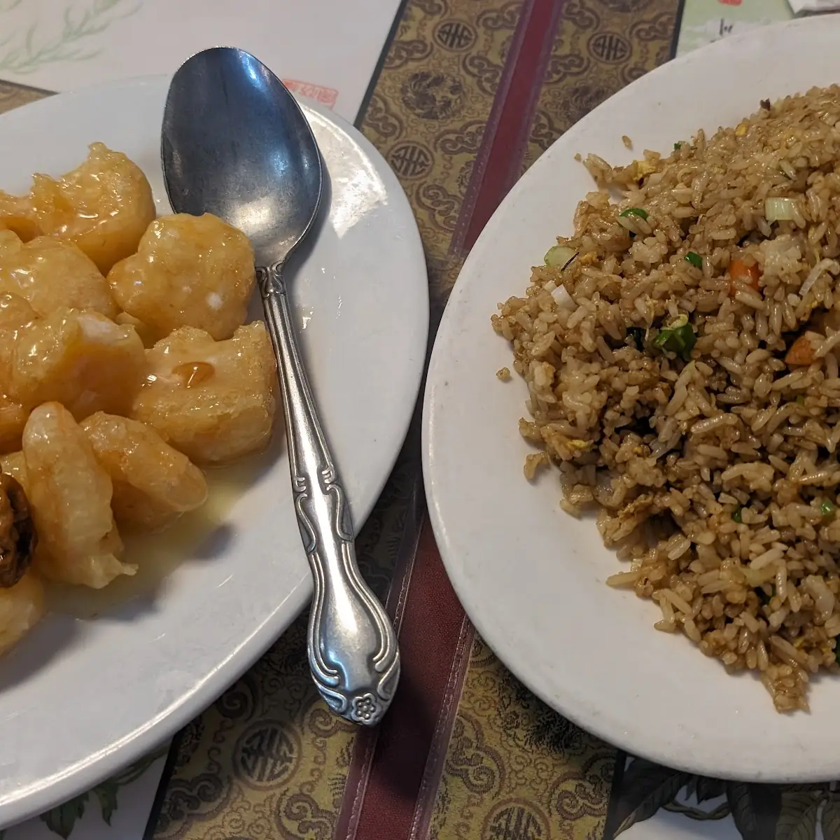 Walnut Prawns and Shrimp Fried Rice
