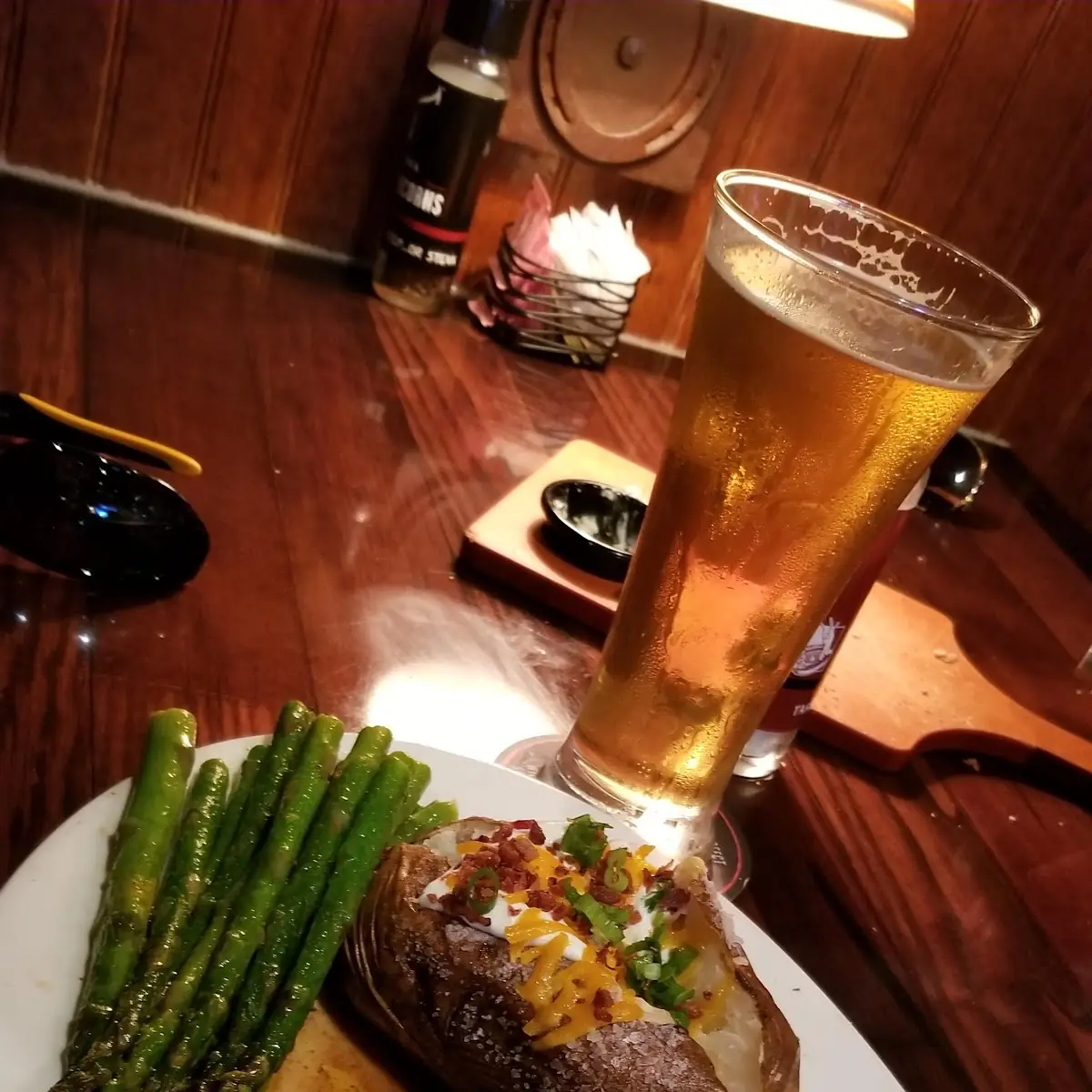Ribeye with Mashed Potatoes and Corn on the Cob