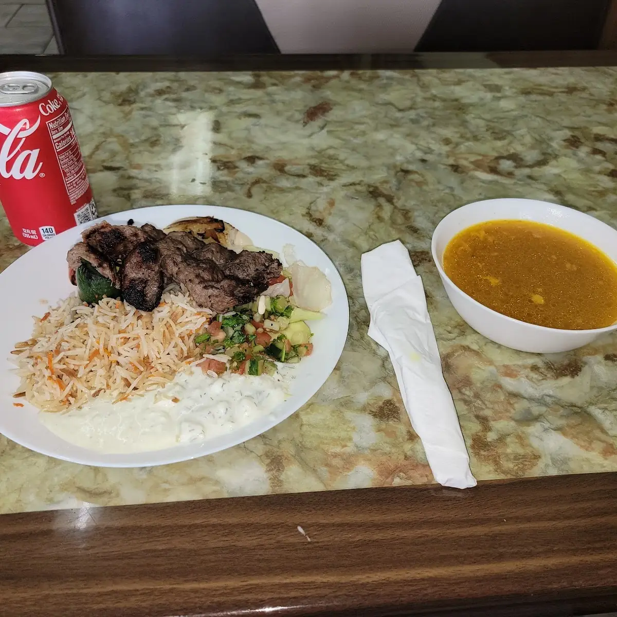 Kebab and Rice