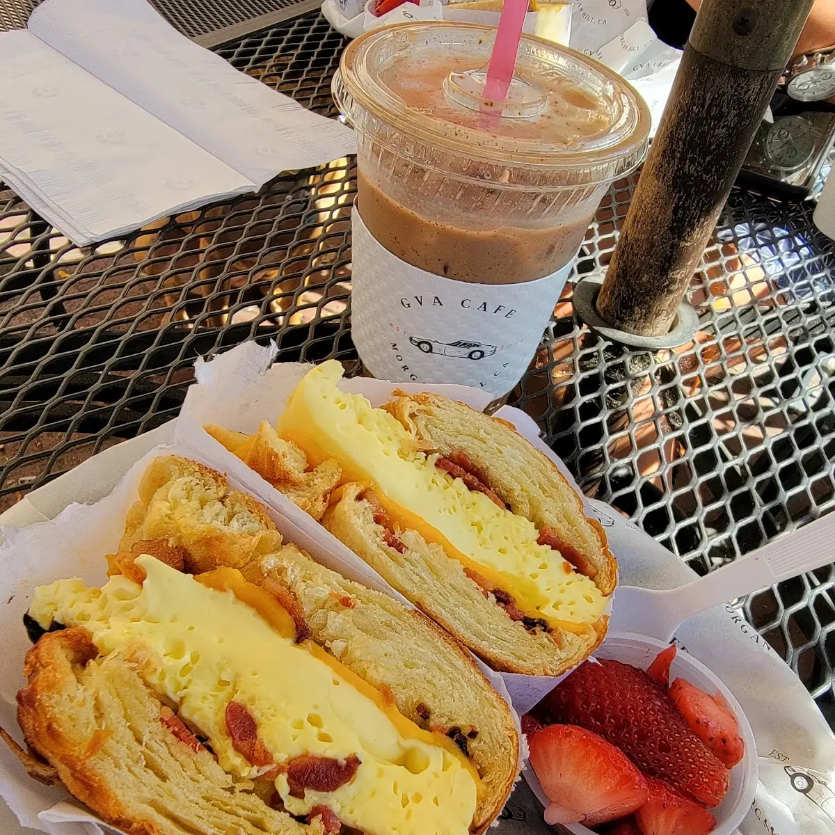 Croissant Breakfast Sandwich with Bacon