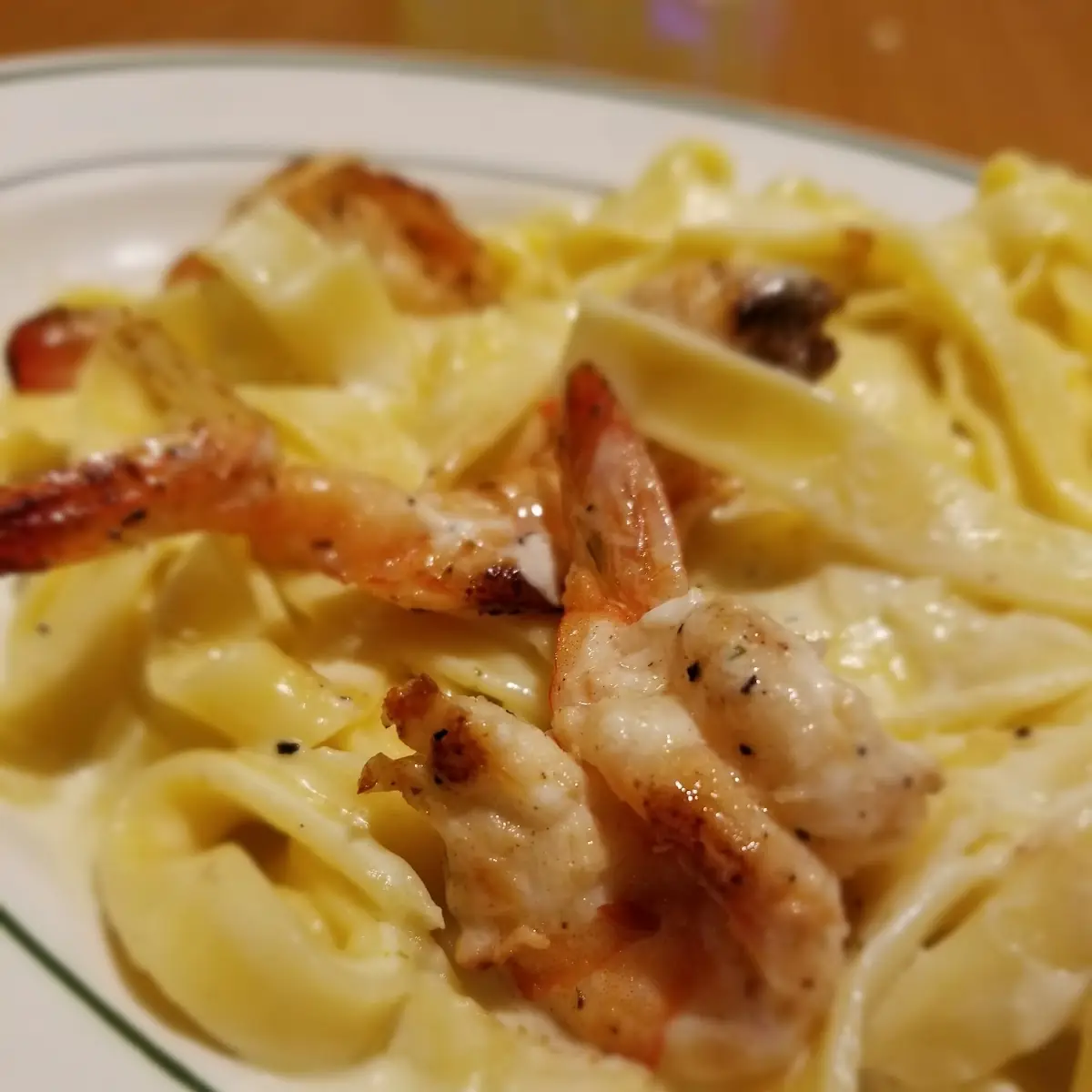 Fettuccine Alfredo with Shrimp