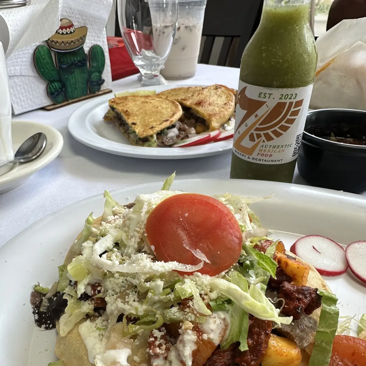 Spicy Chicken Tostada