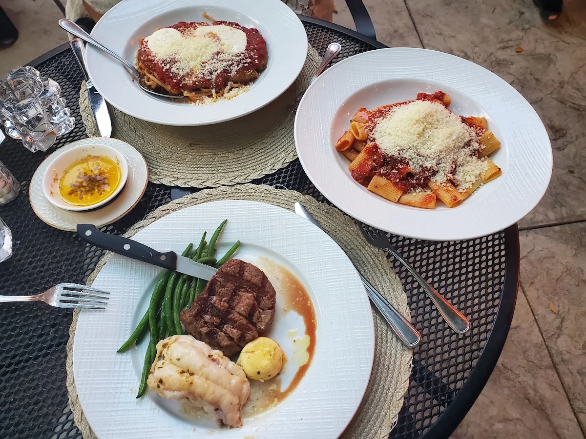 Steak Lobster Tail Veal Parmesan