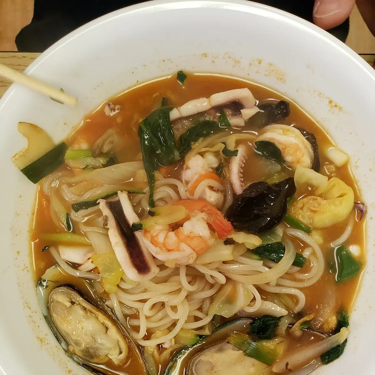 Spicy Seafood Noodle Soup Jjamppong