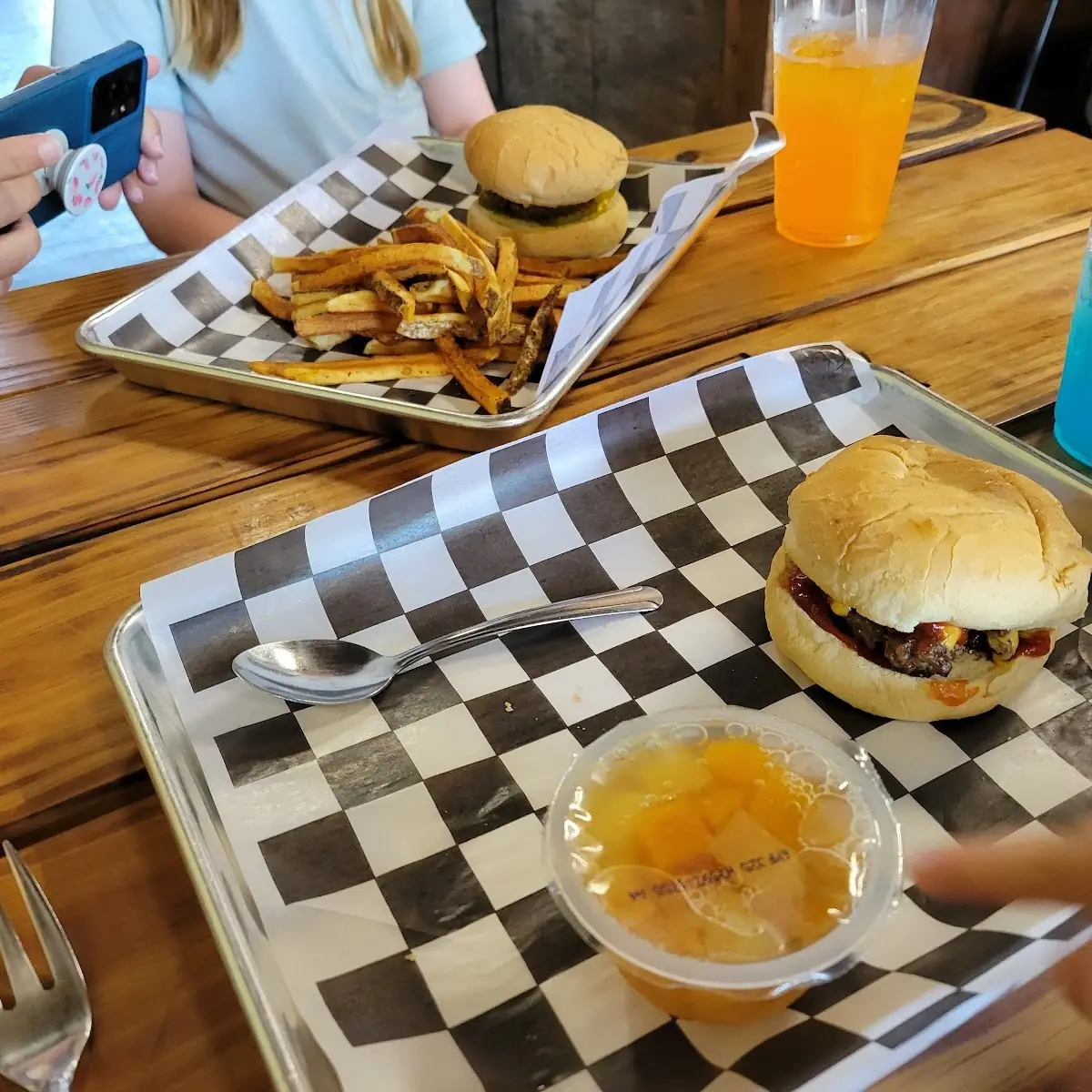 Kids Cheeseburger with Fruit Cup