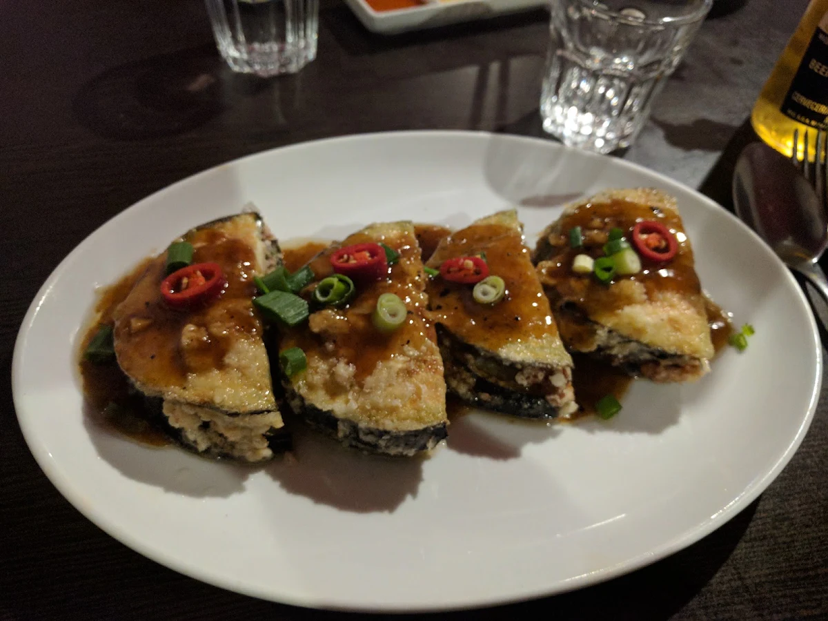 Fried Stuffed Eggplant, Black Ginger Restaurant