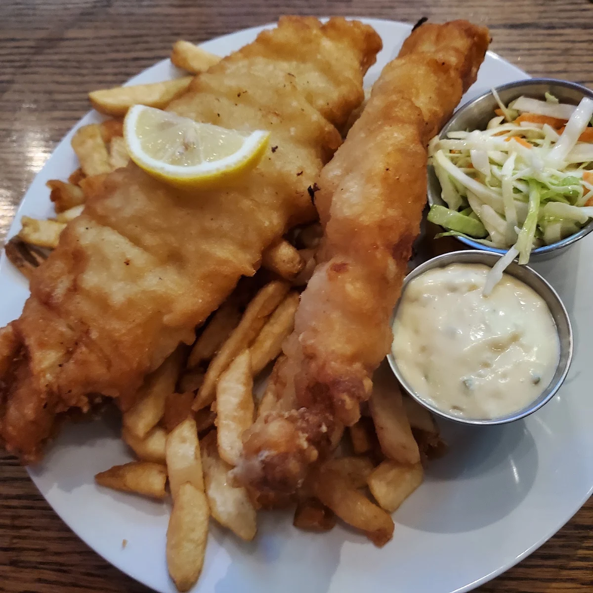 Fish and Chips, Tracie's Place Restaurant and Karaoke