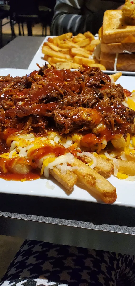 Pulled Pork Poutine, Tracie's Place Restaurant and Karaoke