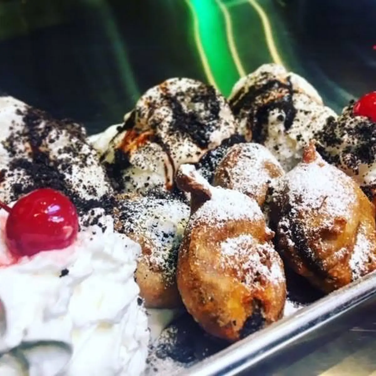 Deep Fried Oreo Sundae