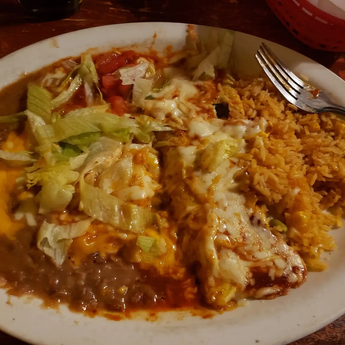 Enchilada and Chili Relleno
