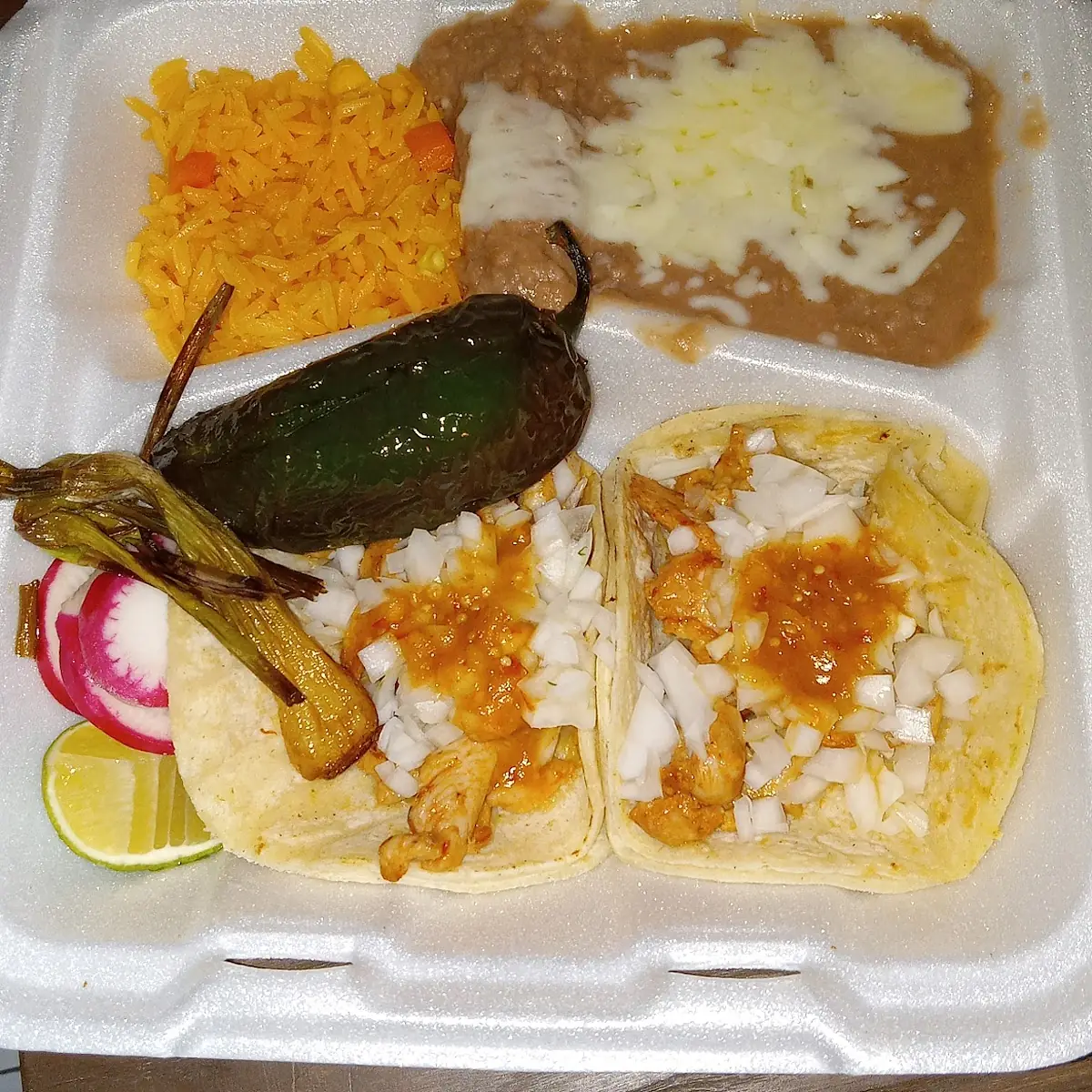 Chicken Taco Plate