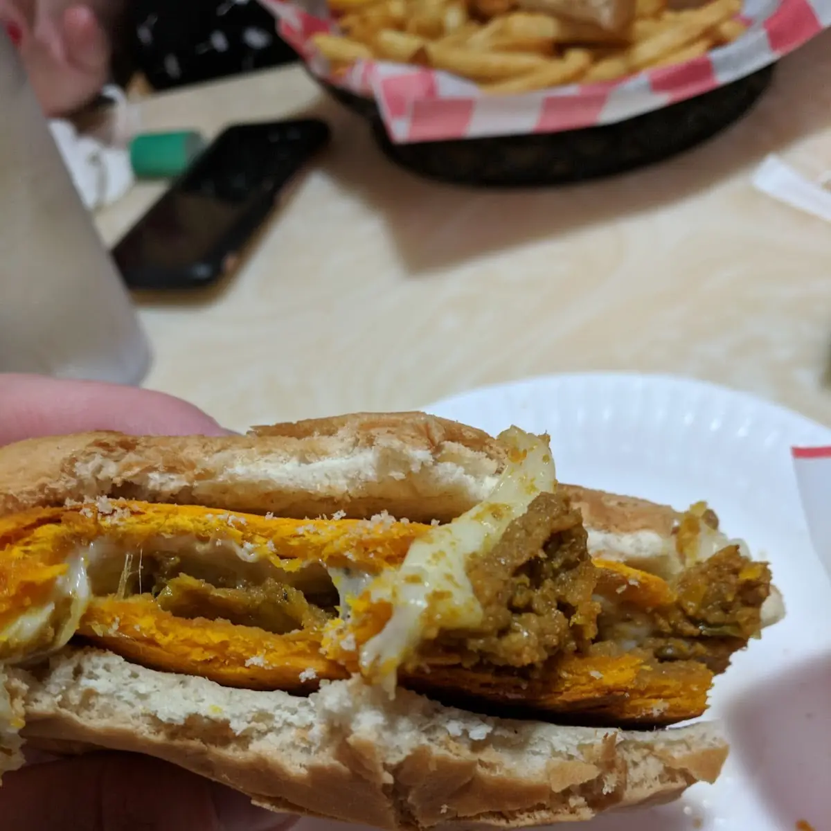 Beef Patty Melt with a Sweet Bun