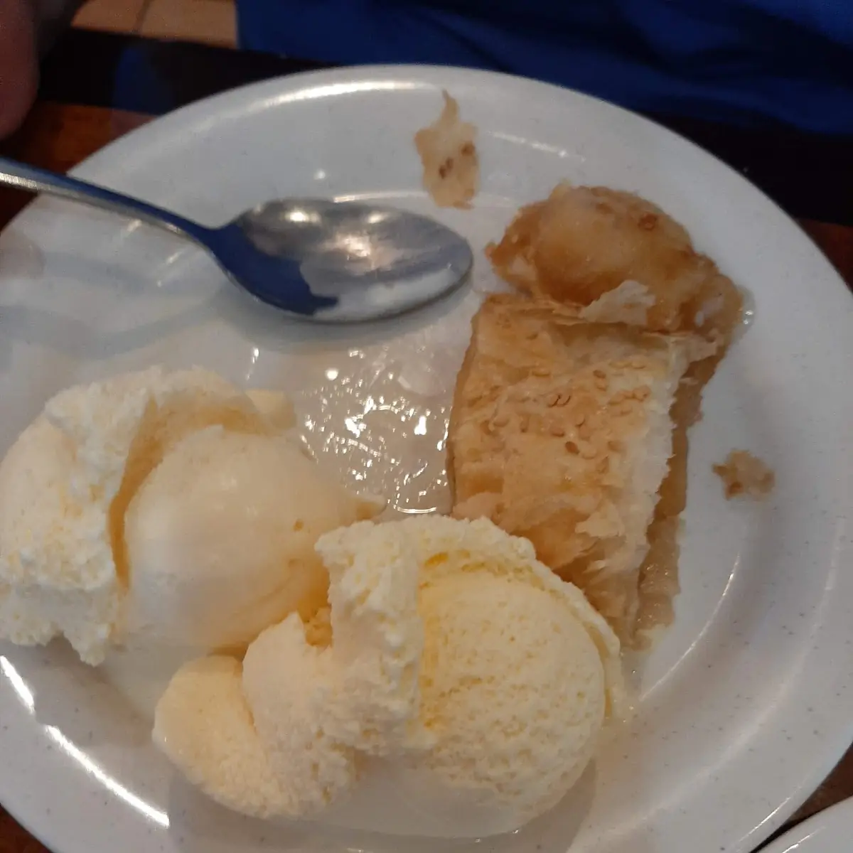 Apple Pie with Vanilla Ice Cream