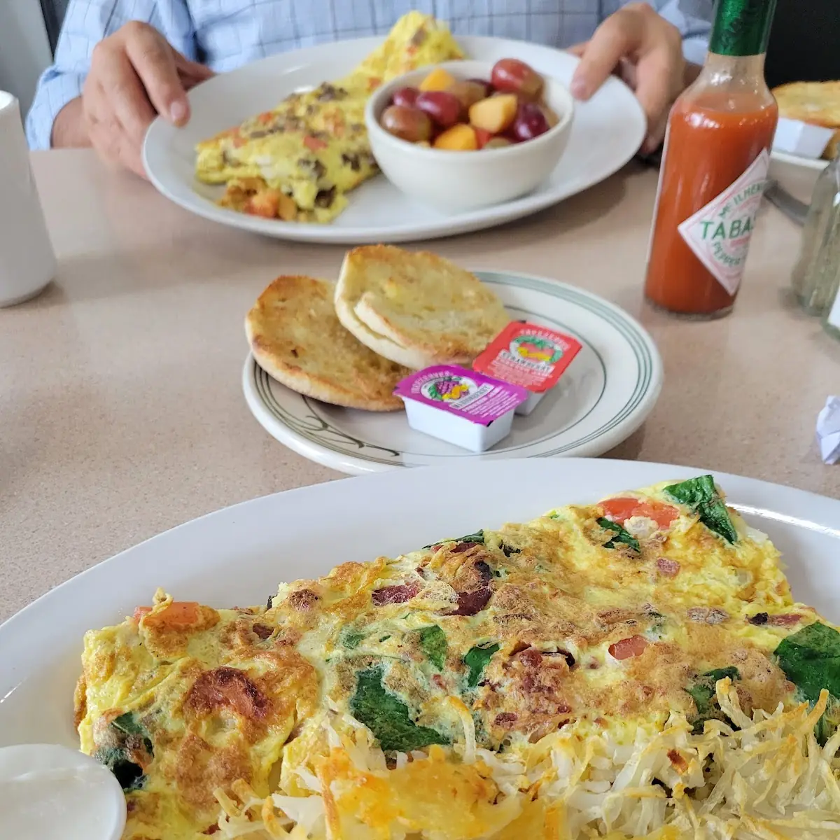 L a Omelet & an English Muffin