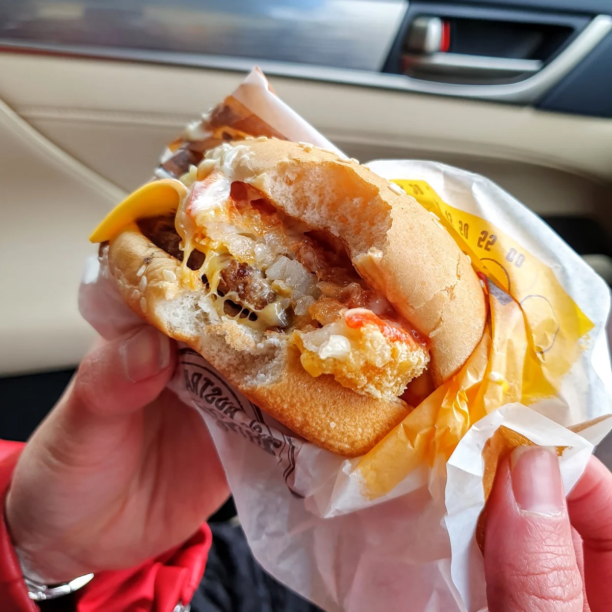 Hash Brown Cheeseburger, Hungry Jack's Burgers West Terrace