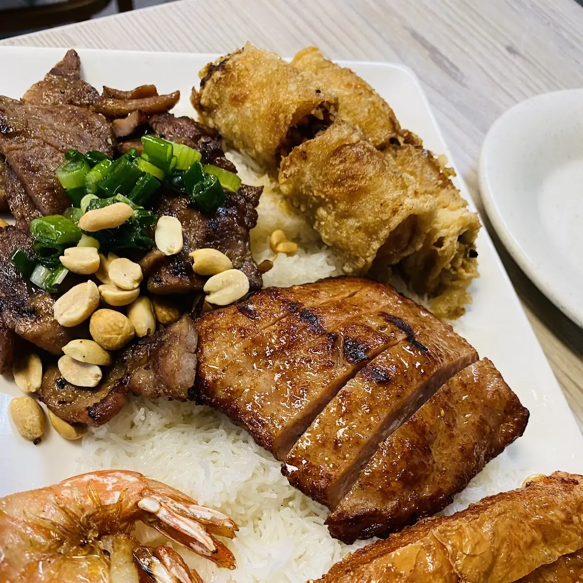 Grilled Pork Grilled Chicken and Egg Roll