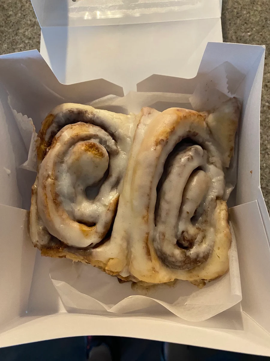 Iced Cinnamon Rolls and Pastry