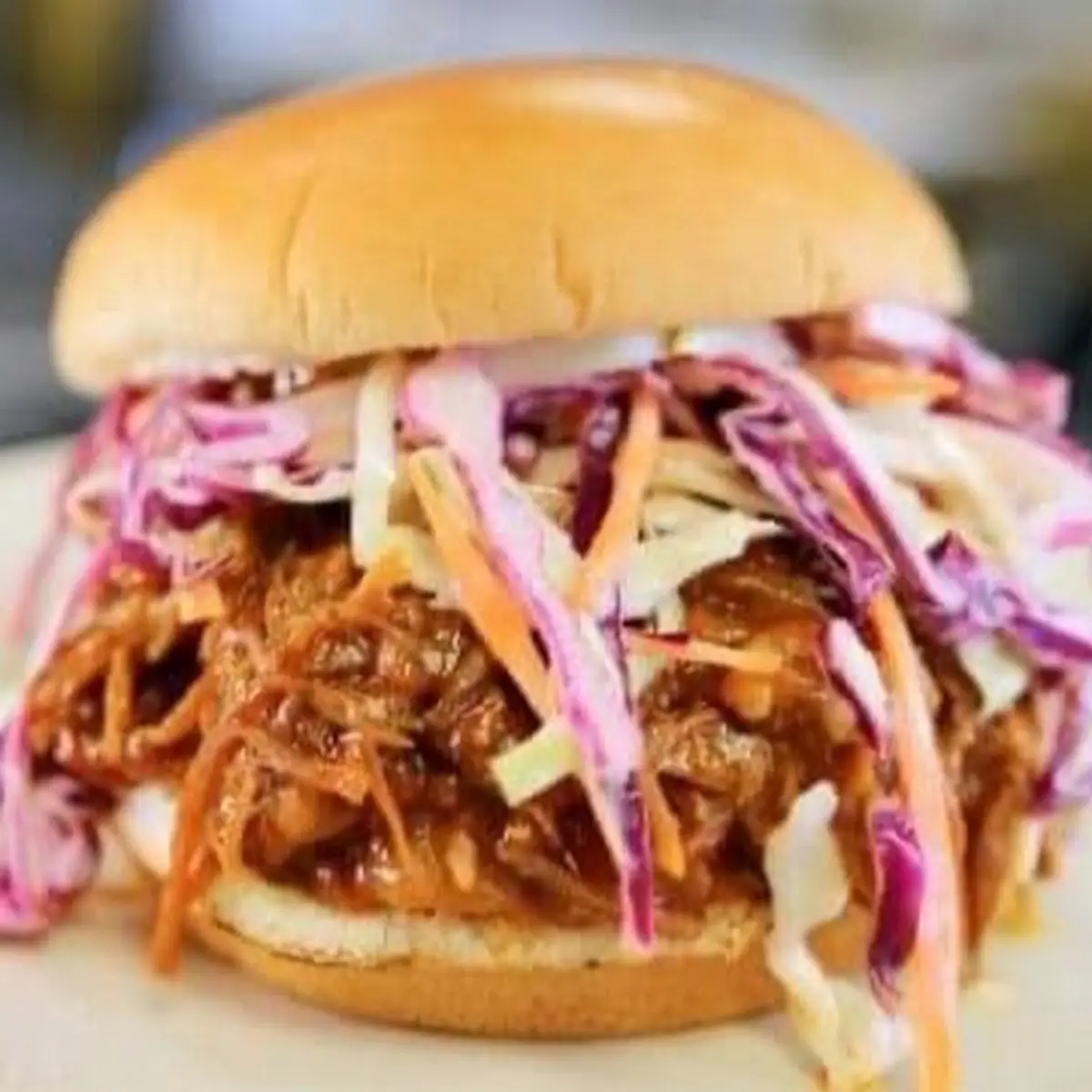 Pulled Pork Sandwich with Coleslaw