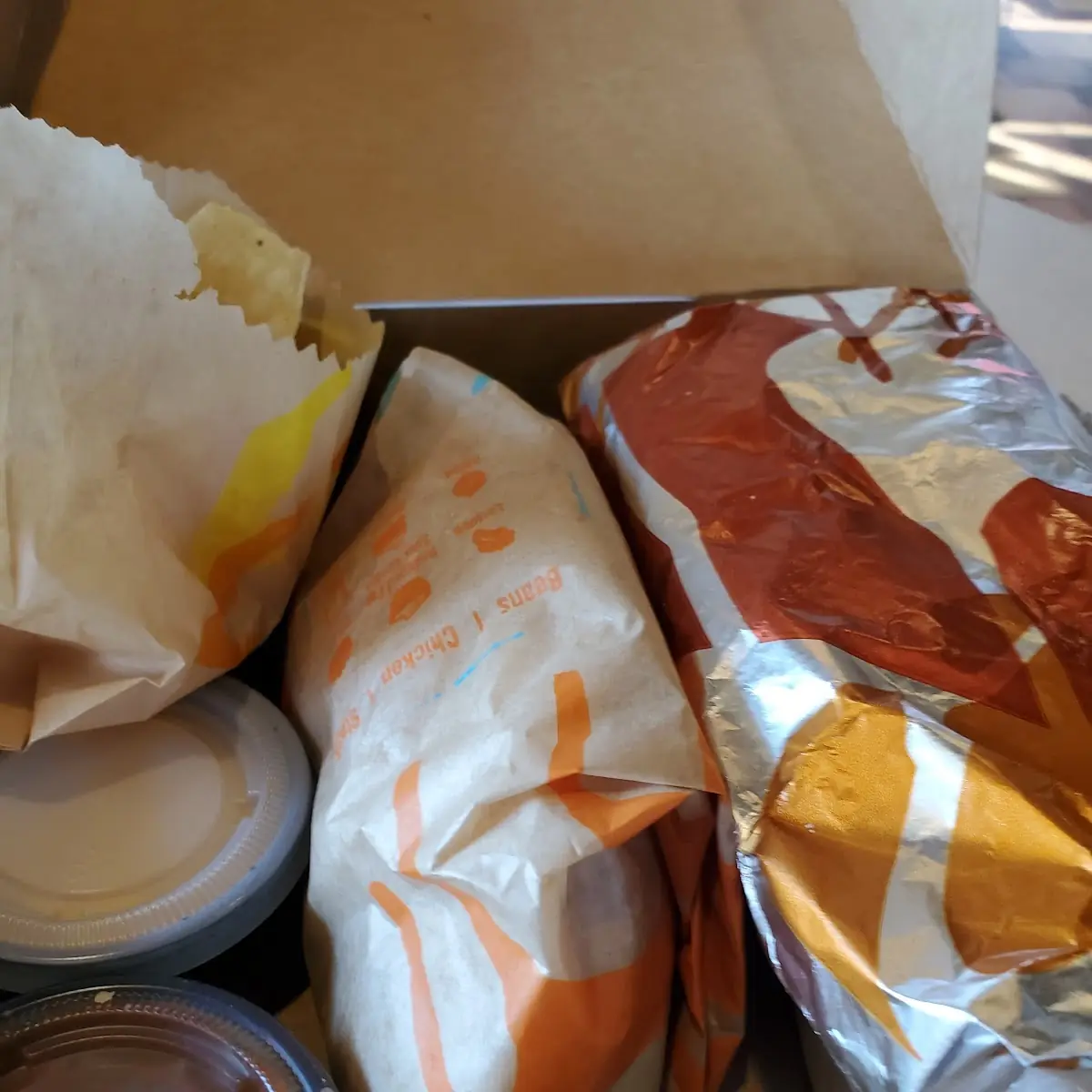 Dipping Sauce and Burrito
