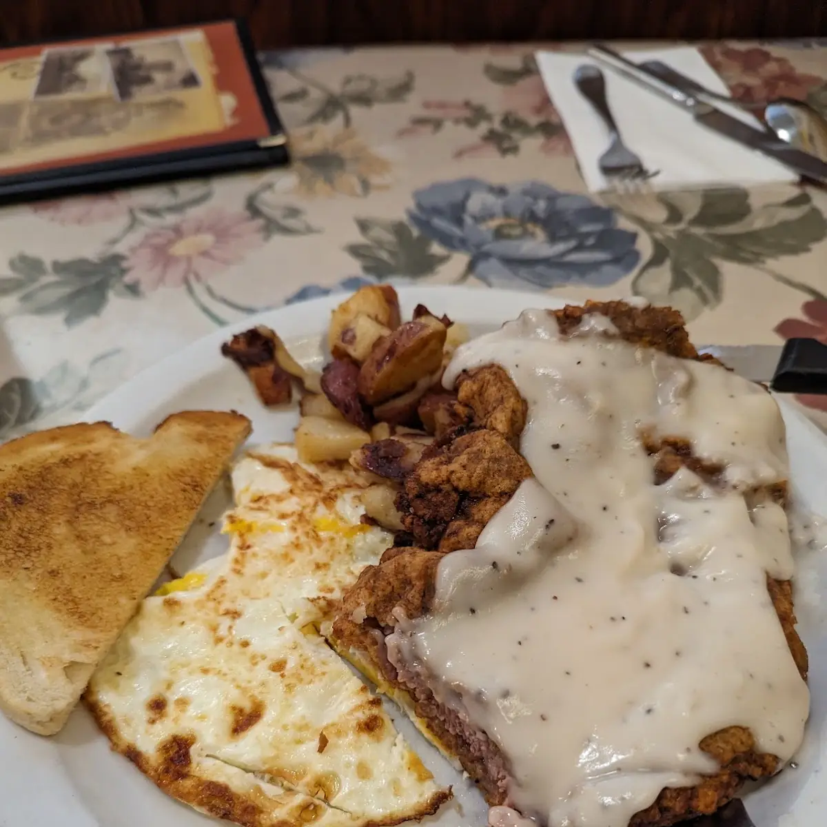 Chicken Fried Steak & Eggs