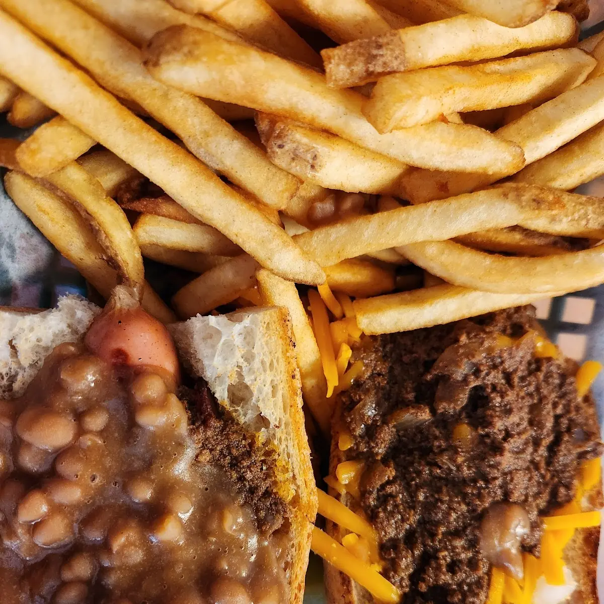 Loaded Fries and Boston Terrier