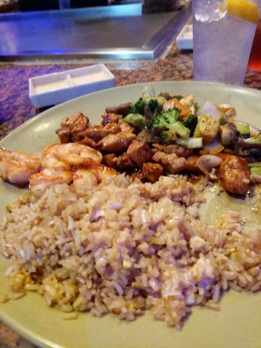 Chicken Steak and Shrimp and Vegetable Tempura