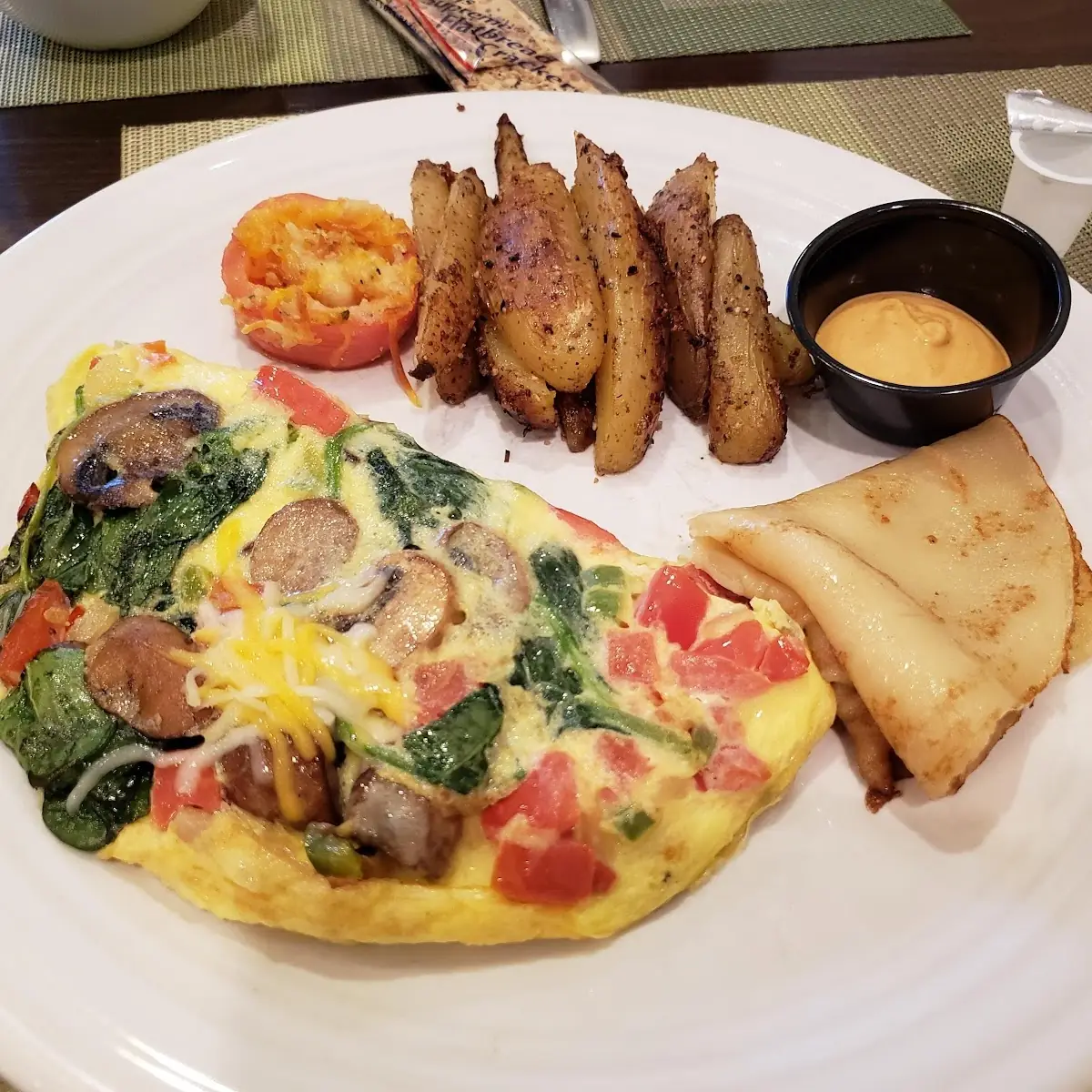 Ham and Cheese Omelette or Wrap